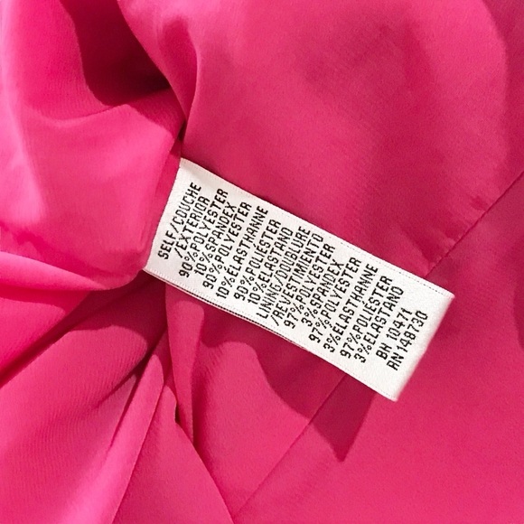 Nicole Miller - Color Block Asymmetrical Dress Pink & Purple Size 6 - Picture 11 of 15